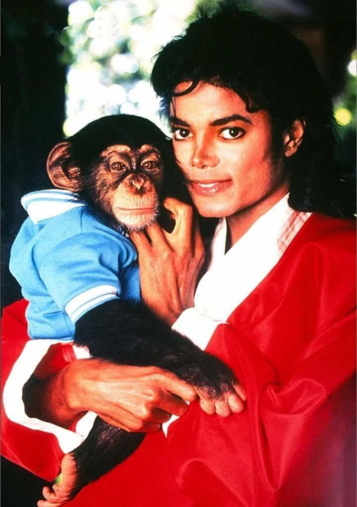 Michael Jackson e seu macaco