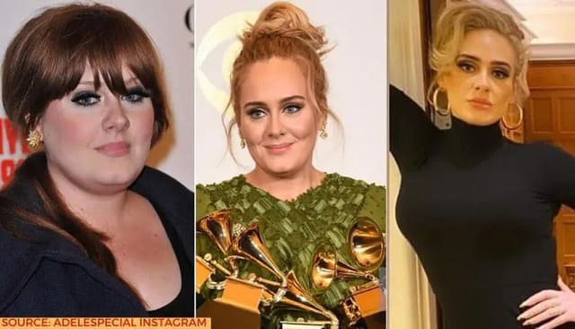 Adele - Cantores que perderam peso