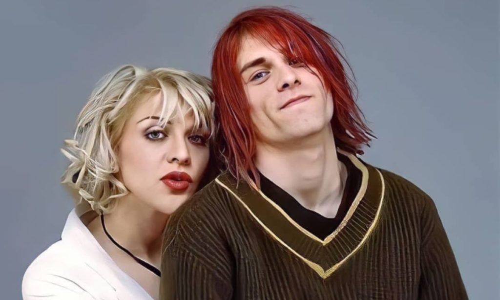 Kort Cobain do Nirvana  e sua esposa Courtney Love