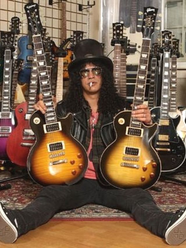 Por que Slash tem uma coleção enorme de guitarras