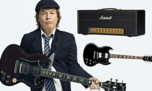 Um review completo das guitarras, pedais e amplificadores usados por Angus Young do ACDC