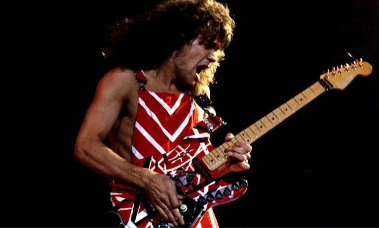 A música do Van Halen que podemos ouvir Eddie quebrando a guitarra