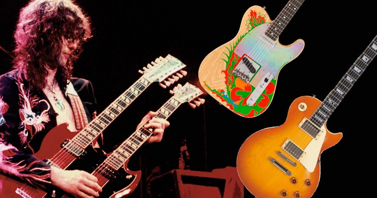 Conheça as guitarras lendárias usadas por Jimmy Page do Led Zeppelin