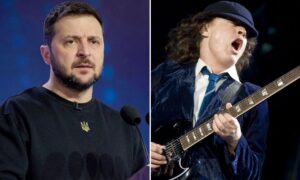 A música e o ACDC são a fonte de energia para o presidente ucraniano Volodymyr Zelensky