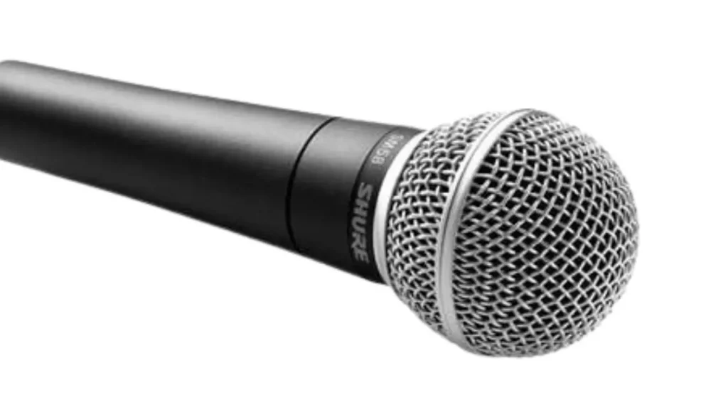 teste de microfone shure sm58