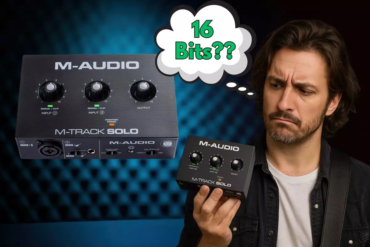 M-Audio M-Track Solo- Vale a Pena Comprar uma Interface de Áudio de 16 Bits em 2025_