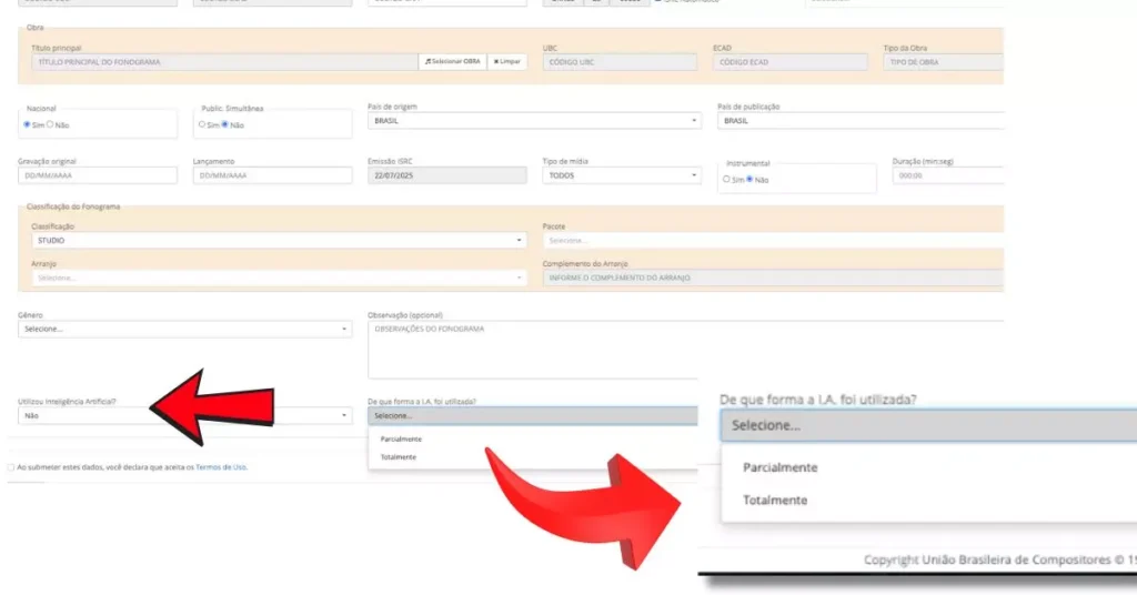 O Processo para registrar o ISRC de uma música Detalhado no Contexto da IA