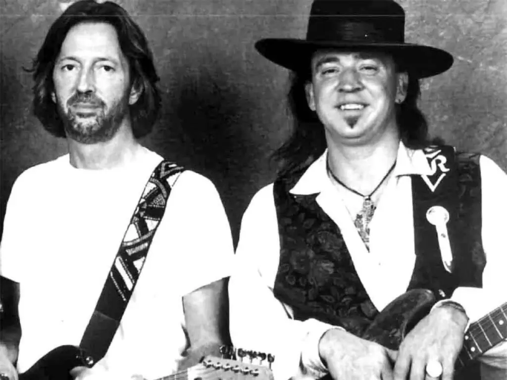 Stevie Ray Vaughan and Eric Clapton