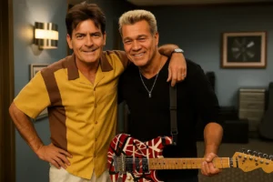 Charlie Sheen lembra "concerto privado" de Eddie Van Halen em Two and a Half Men